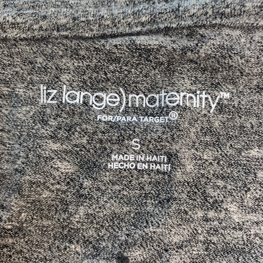 Liz Lange for Target, Maternity Grey Short Sleeve Top - Picture 5 of 7